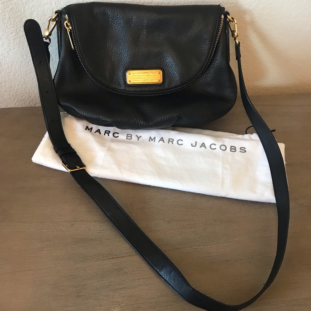 Black crossbody Marc Jacobs satchel